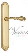 Дверная ручка Venezia на планке PL98 мод. Gifestion (полир. латунь) проходная